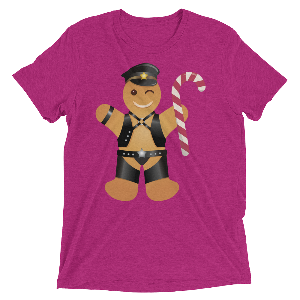 Gingerbread Leather Man (Triblend)-Triblend T-Shirt-Swish Embassy