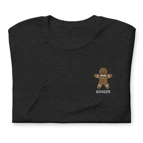 Gingerbread Man (Ginger)-Christmas T-Shirts Embroidery-Swish Embassy