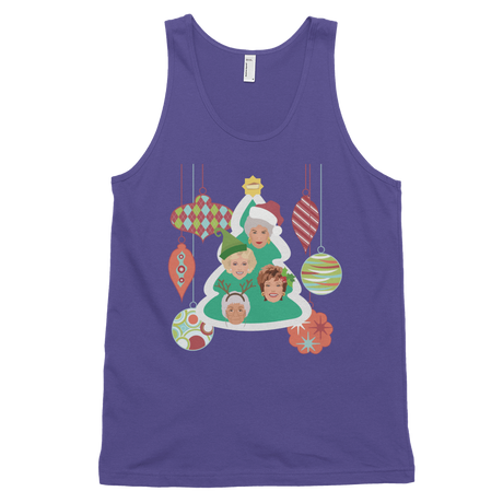 Golden Christmas (Tank Top)-Christmas Tank Tops-Swish Embassy