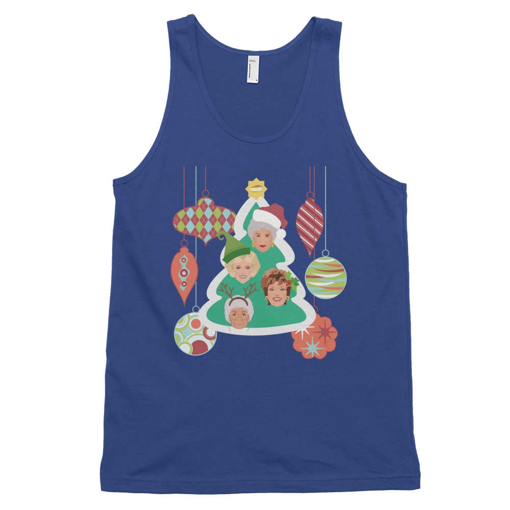 Golden Christmas (Tank Top)-Christmas Tank Tops-Swish Embassy