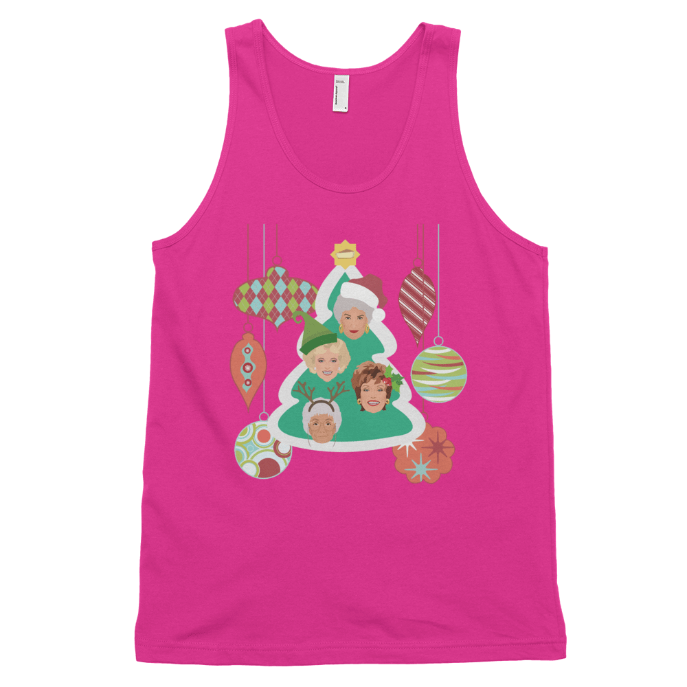Golden Christmas (Tank Top)-Christmas Tank Tops-Swish Embassy