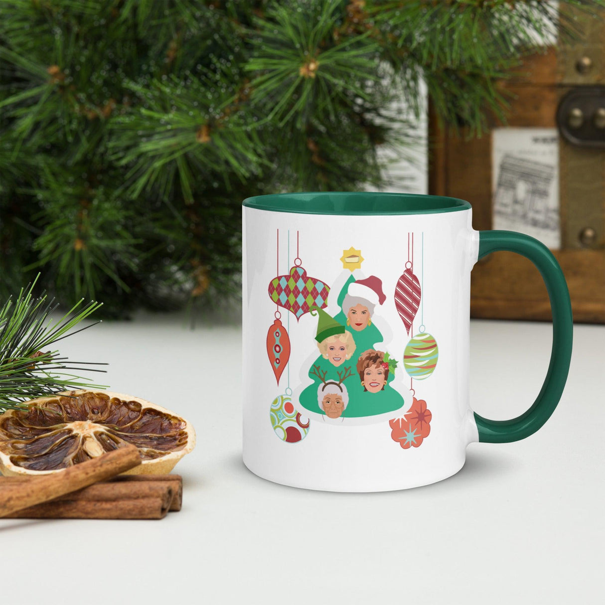 Golden Ornament (Christmas Mugs)-Mugs-Swish Embassy