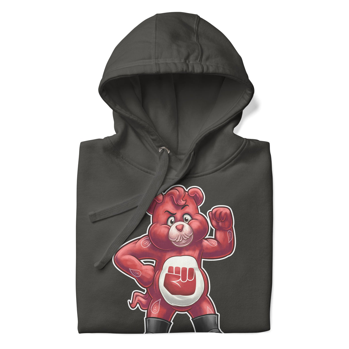 Hanky Bear - Red (Hoodie)-Hoodie-Swish Embassy