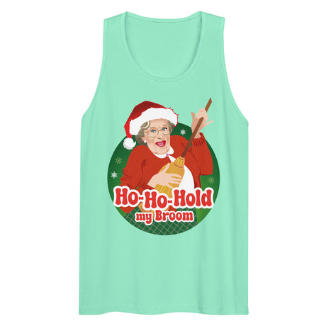 Ho Ho Hold My Broom (Tank top)-Christmas Tank Tops-Swish Embassy