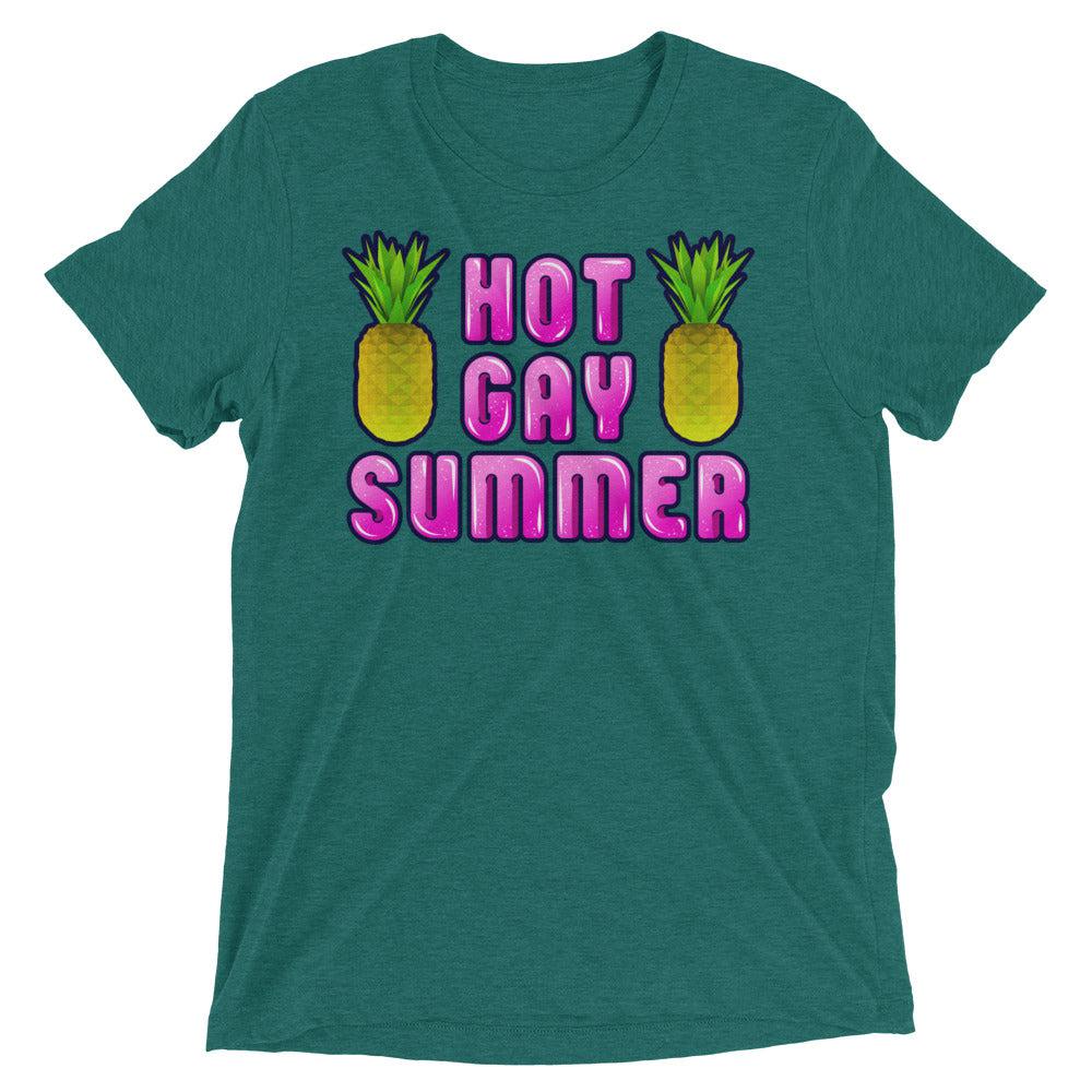 Hot Gay Summer (Triblend)-Triblend T-Shirt-Swish Embassy