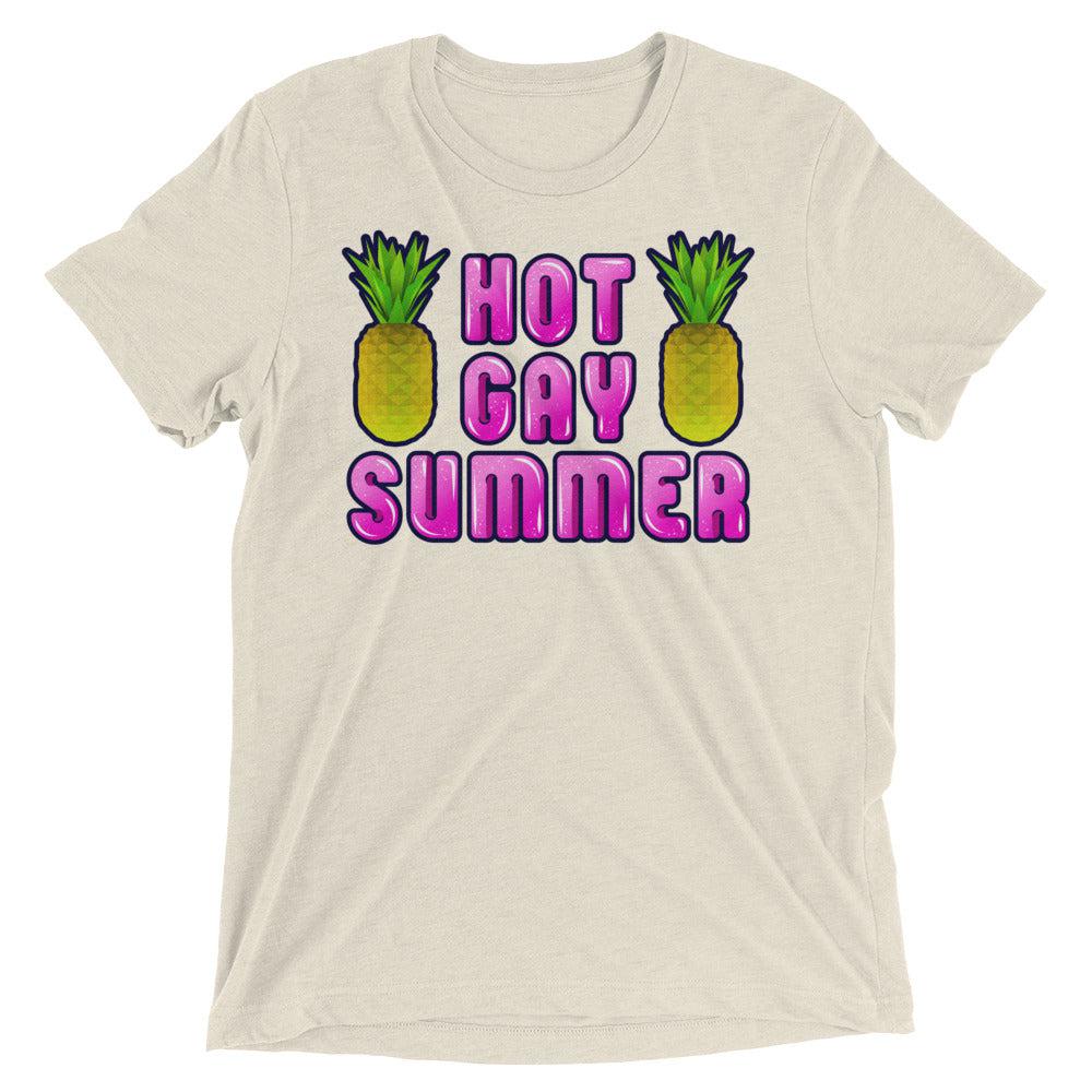 Hot Gay Summer (Triblend)-Triblend T-Shirt-Swish Embassy