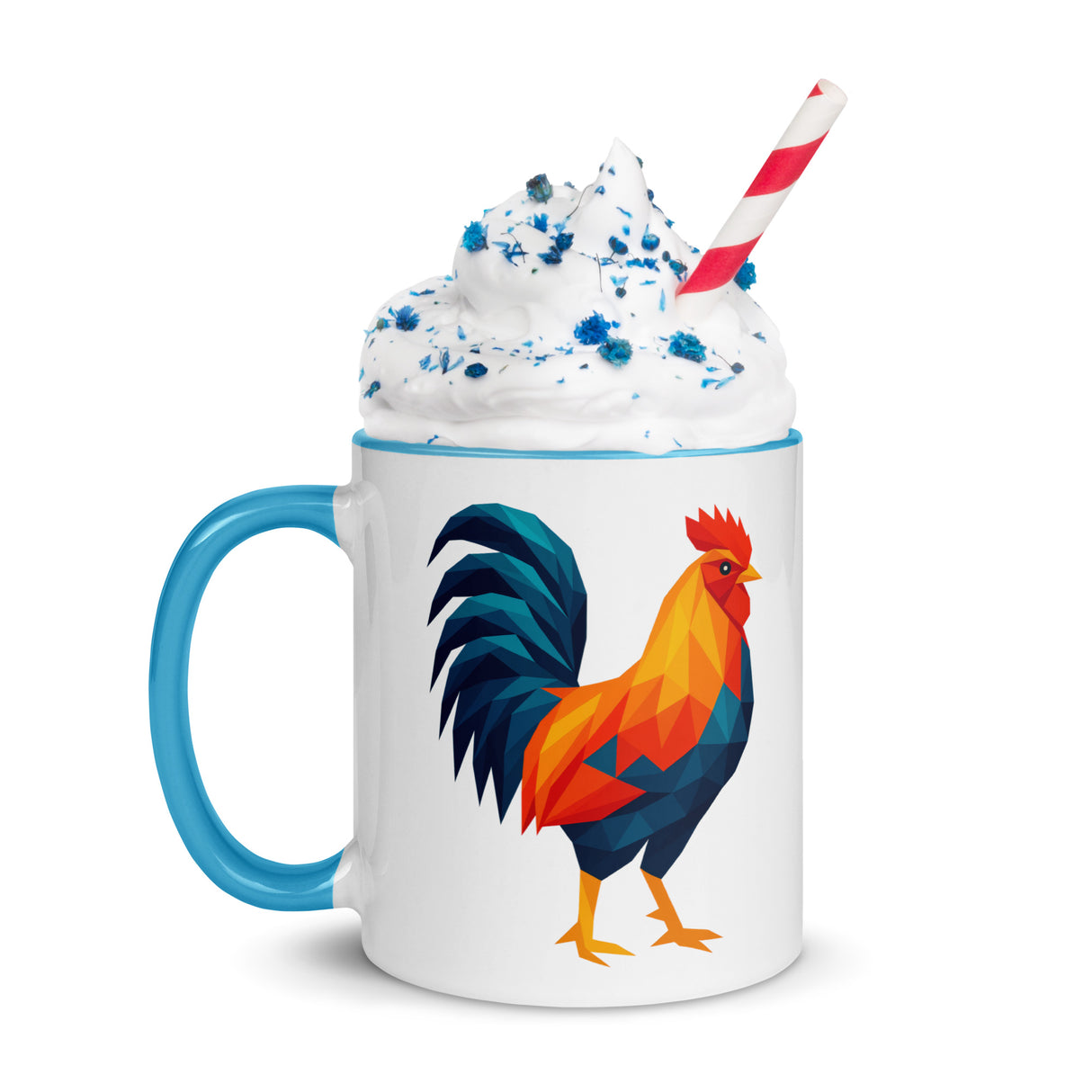 Huge Polygon Rooster (Mug)-Mugs-Swish Embassy