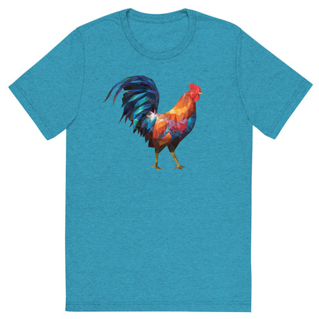 Huge Polygon Rooster (Retail Triblend)-Triblend T-Shirt-Swish Embassy