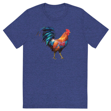 Huge Polygon Rooster (Retail Triblend)-Triblend T-Shirt-Swish Embassy