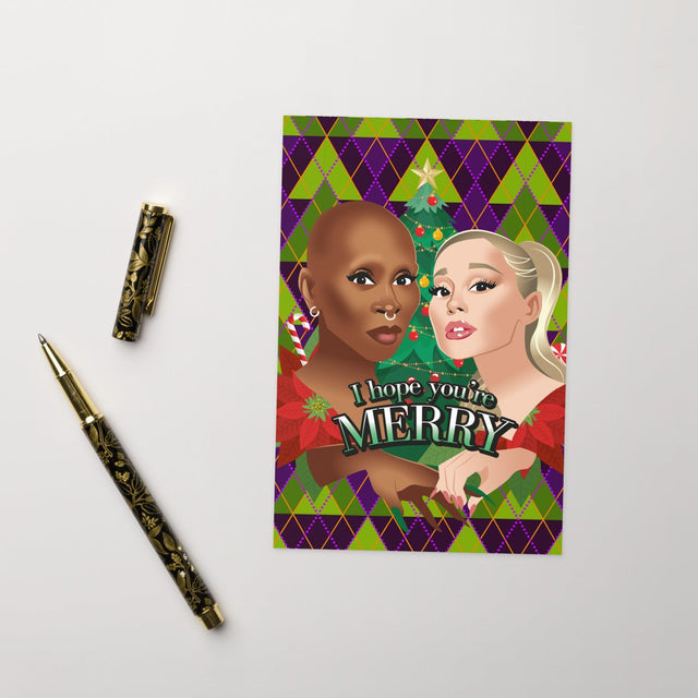 I Hope You're Merry (Greeting card)-Greeting Card-Swish Embassy