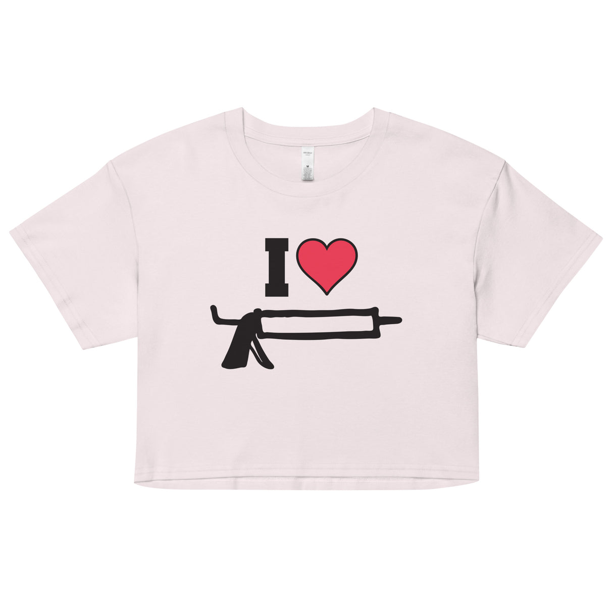 I Love Caulk (Crop Top)-Crop Top-Swish Embassy