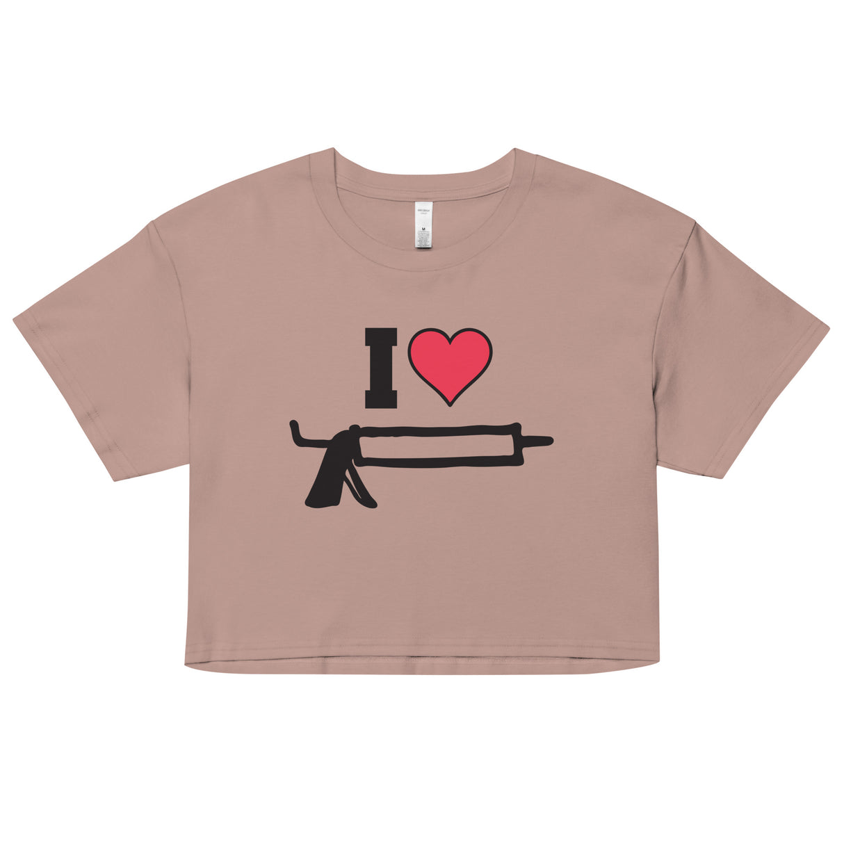 I Love Caulk (Crop Top)-Crop Top-Swish Embassy