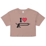 I Love Caulk (Crop Top)-Crop Top-Swish Embassy
