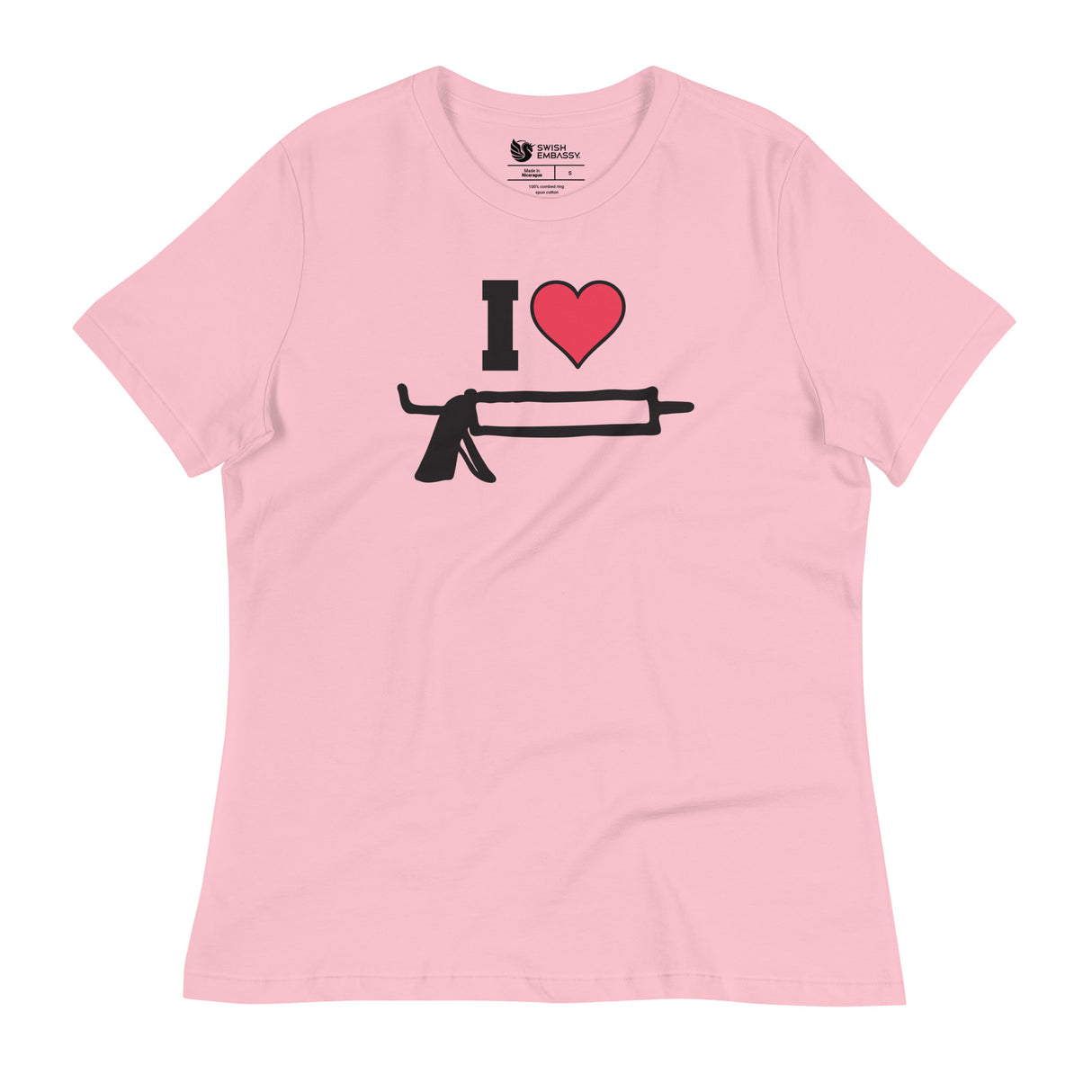 I Love Caulk (Women's Relaxed T-Shirt)-Women's T-Shirts-Swish Embassy