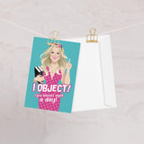 I Object! (Birthday Card)-Greeting Card-Swish Embassy