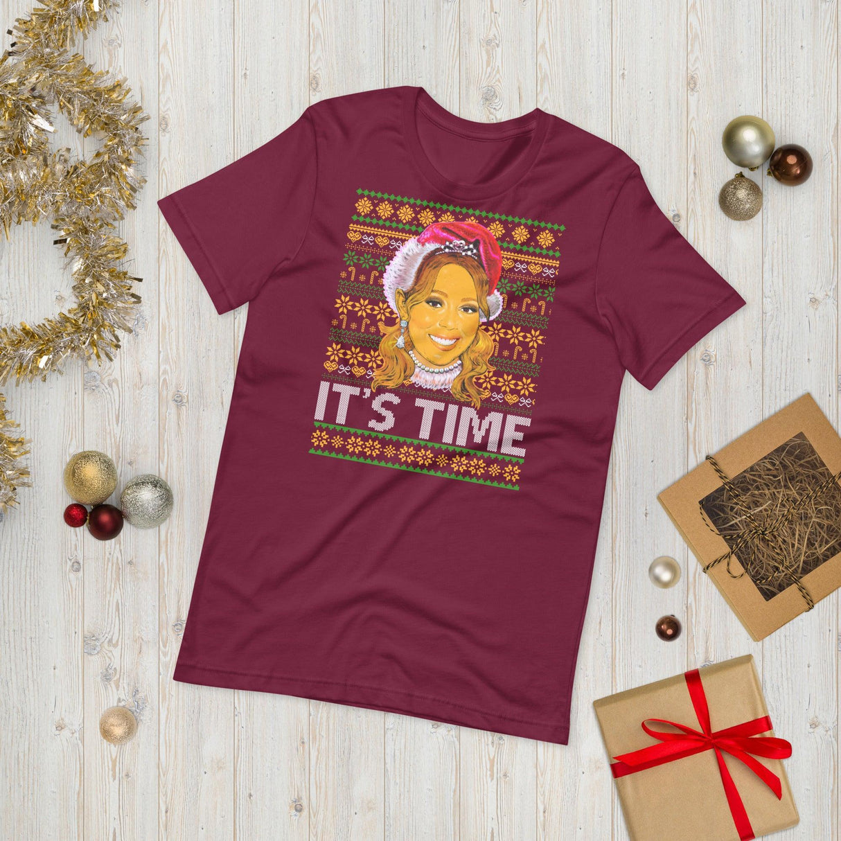 It's Time (Ugly Christmas)-Christmas T-Shirts-Swish Embassy