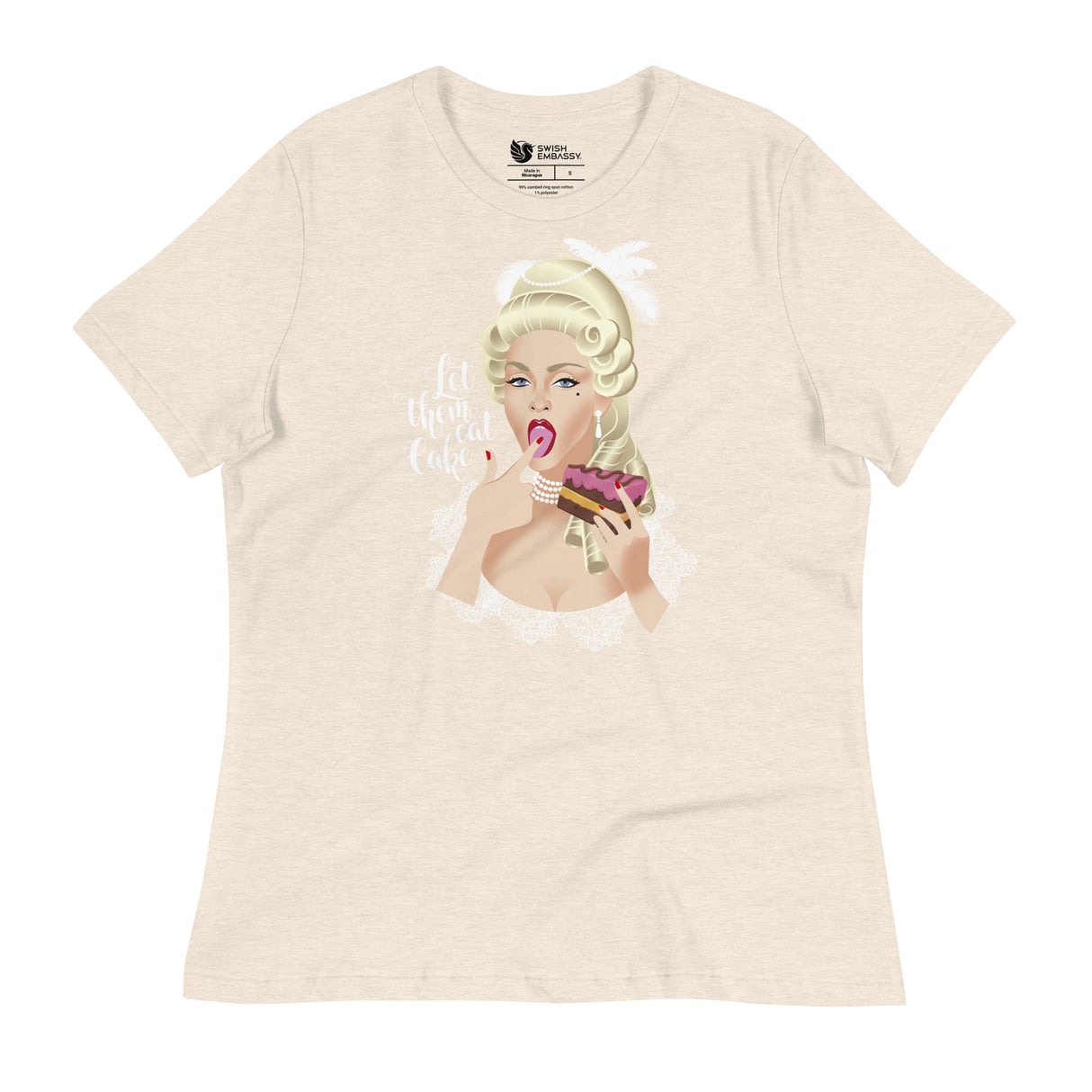 Let Them Eat Cake (Women's Relaxed T-Shirt)-Women's T-Shirts-Swish Embassy