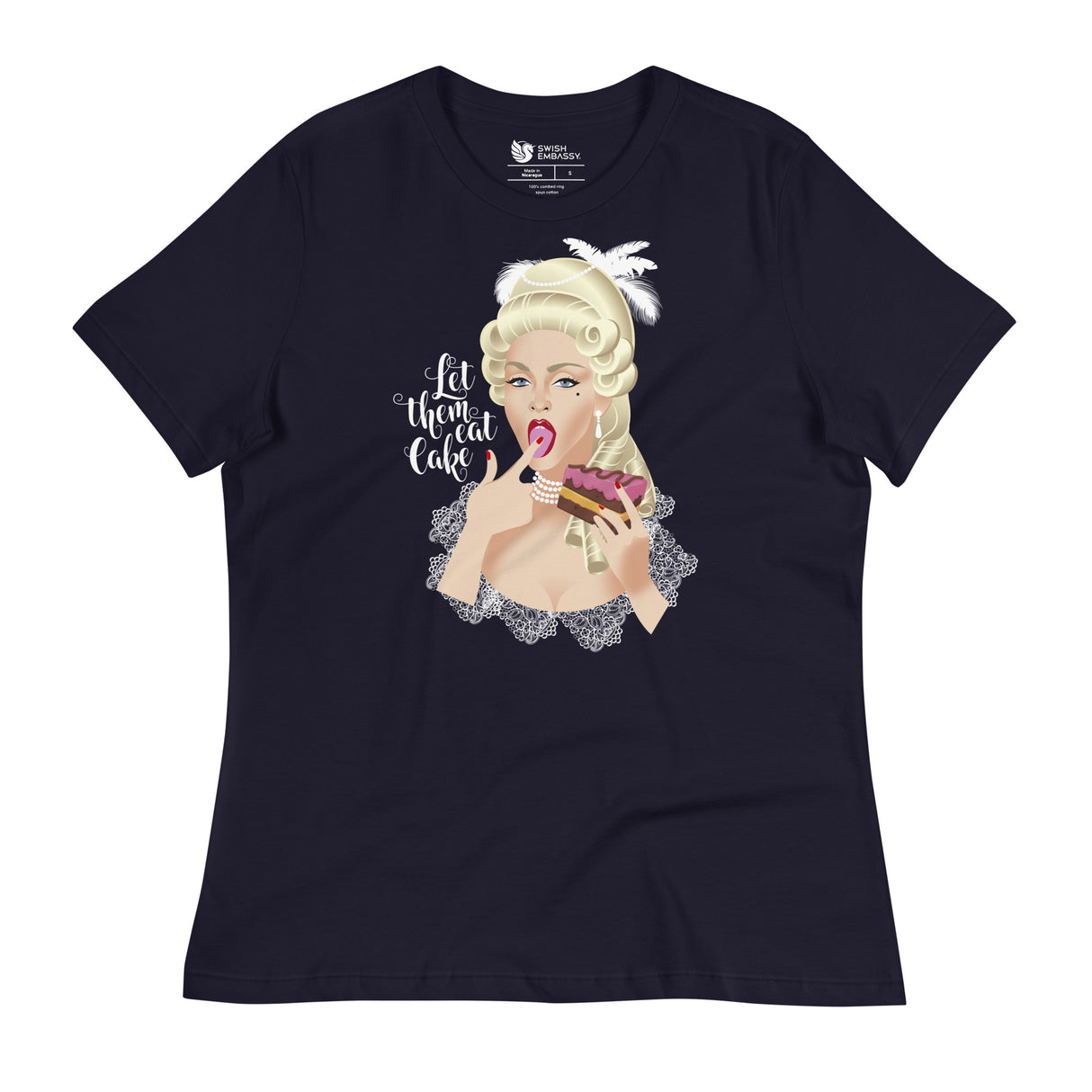 Let Them Eat Cake (Women's Relaxed T-Shirt)-Women's T-Shirts-Swish Embassy