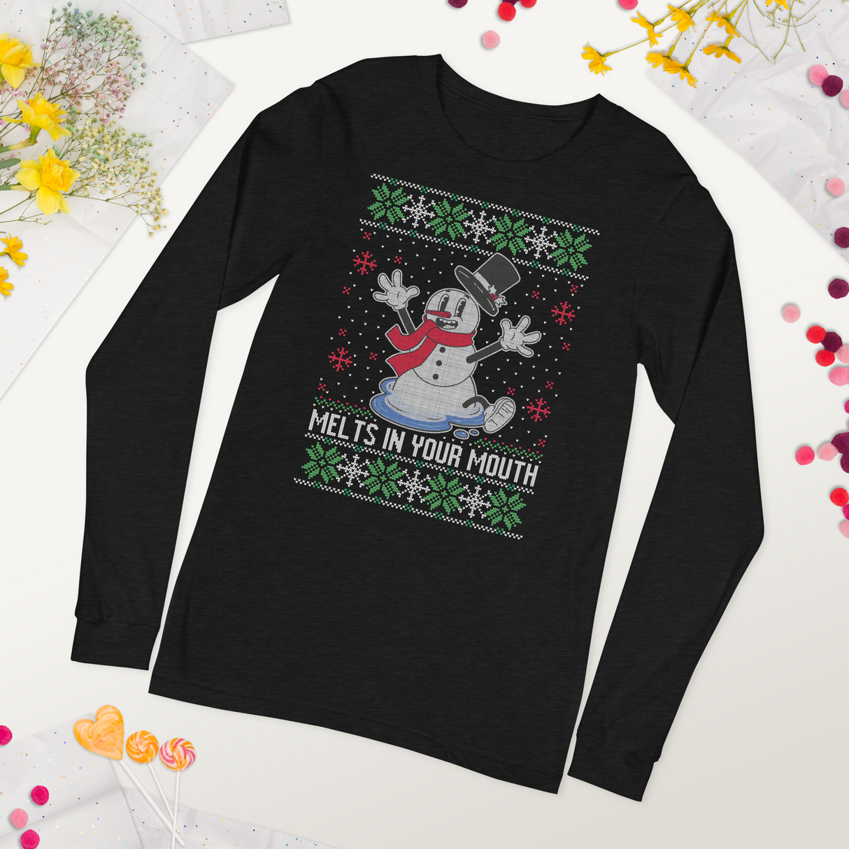 Melts In Your Mouth (Ugly Christmas)-Christmas T-Shirts-Swish Embassy