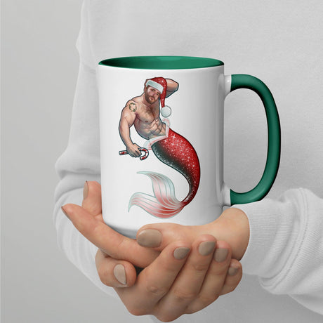 Merman Christmas (Christmas Mugs)-Christmas Mugs-Swish Embassy