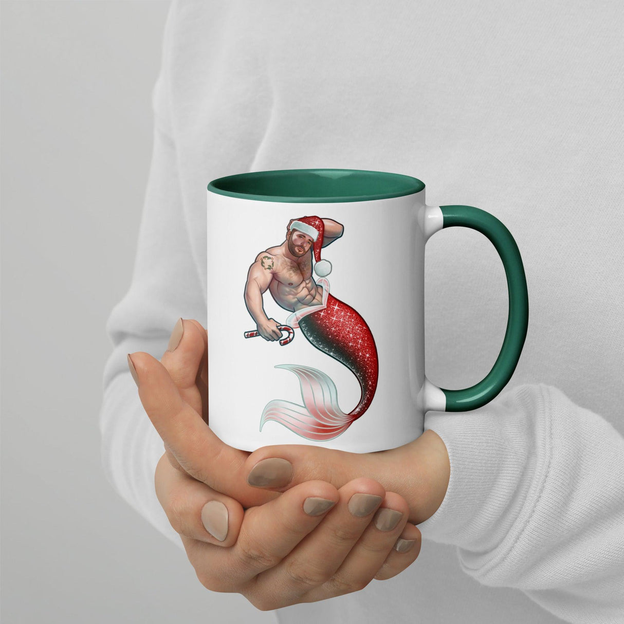 Merman Christmas (Christmas Mugs)-Mugs-Swish Embassy