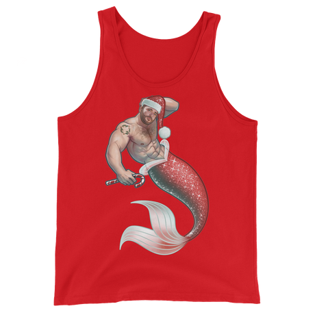 Merman Christmas (Tank Top)-Tank Top-Swish Embassy