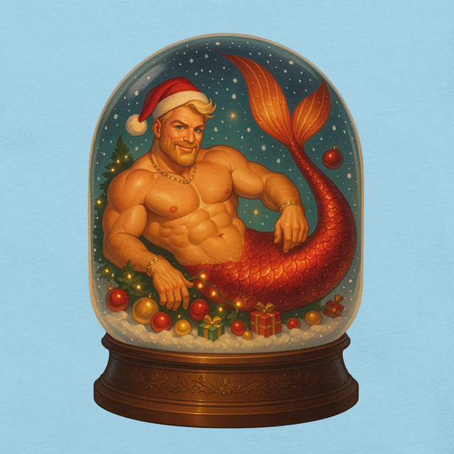 Merman in a Snow Globe-T-Shirts-Swish Embassy
