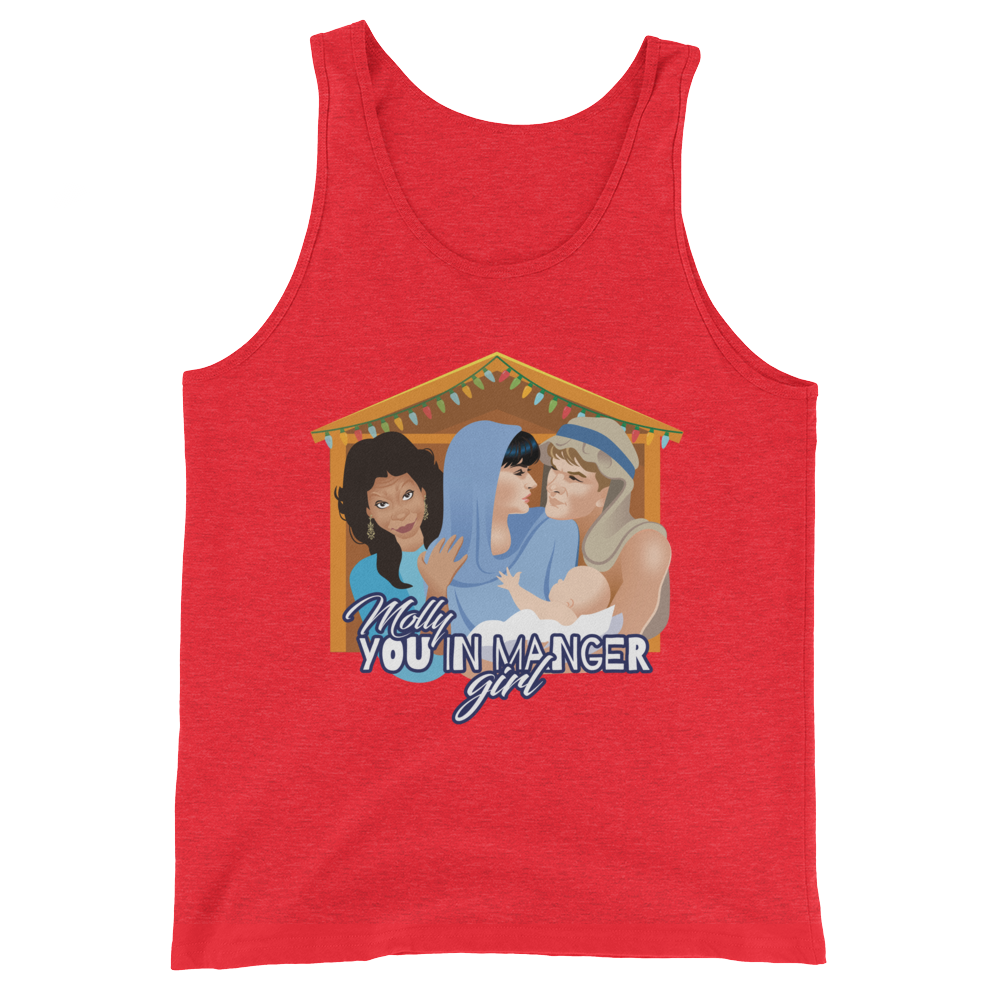 Molly, You in Manger Girl! (Tank Top)-Christmas Tanks-Swish Embassy