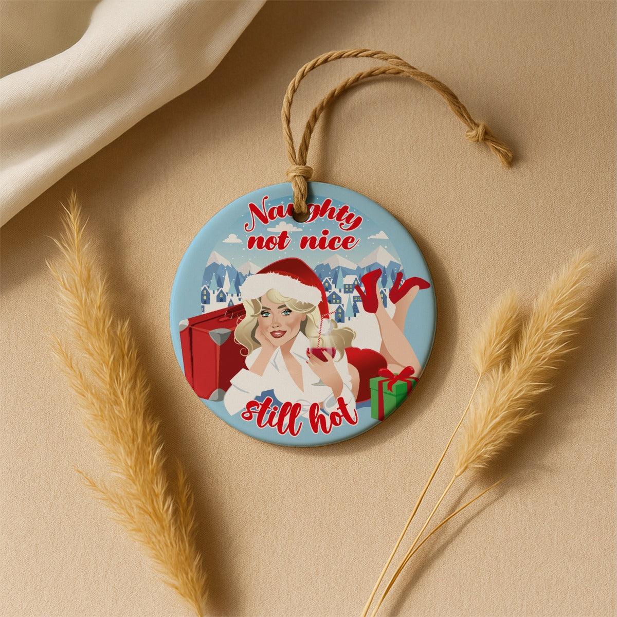 Naughty Not Nice (Ceramic Holiday Keepsake)-Ceramic Holiday Keepsake-Swish Embassy