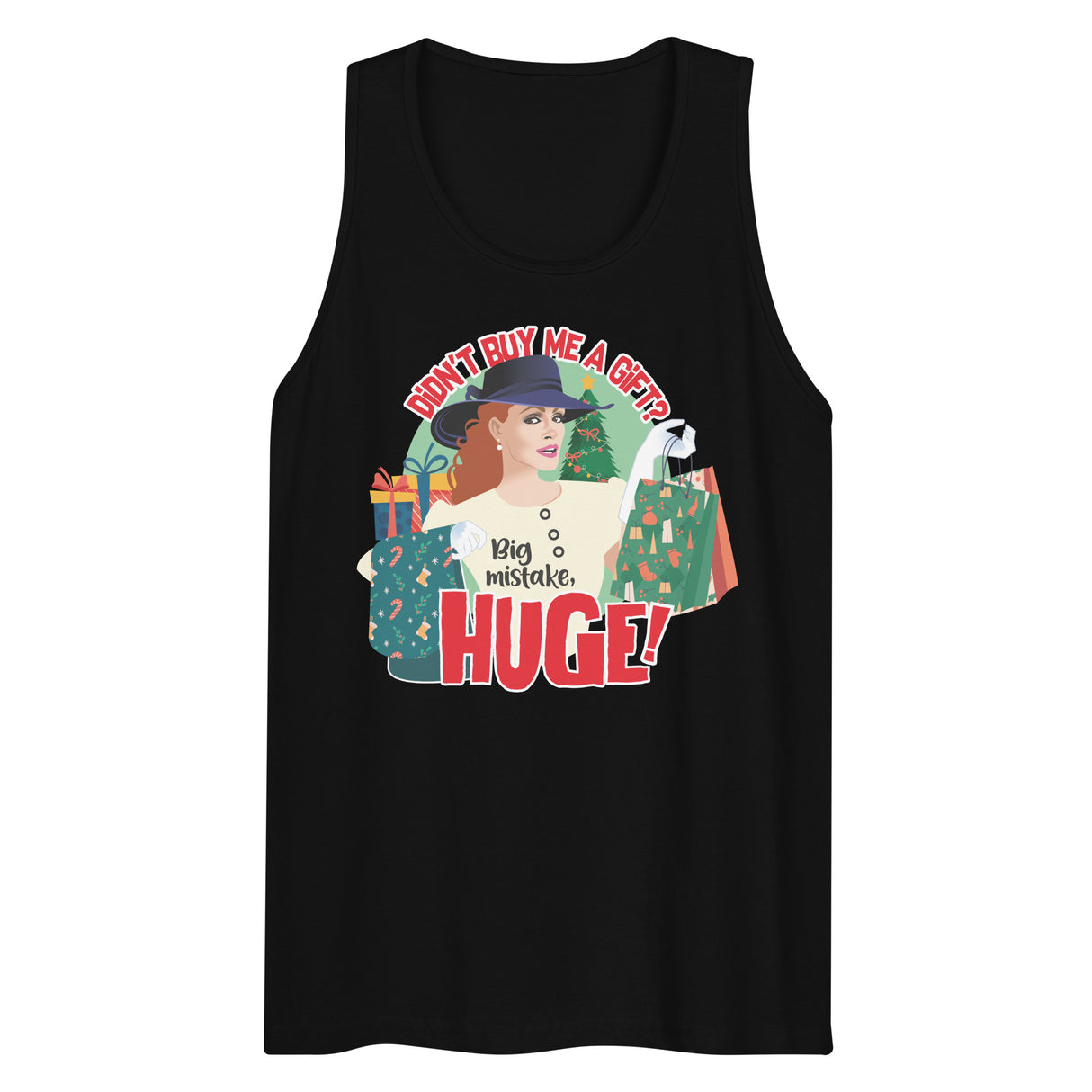 No Gift? Big Mistake (Tank top)-Christmas Tank Tops-Swish Embassy