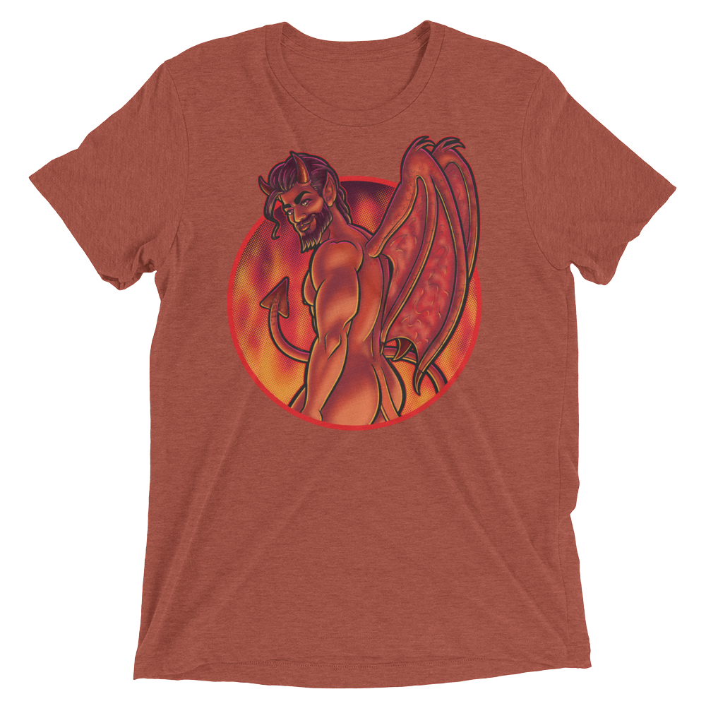 Not Today Satan (Triblend)-Triblend T-Shirt-Swish Embassy