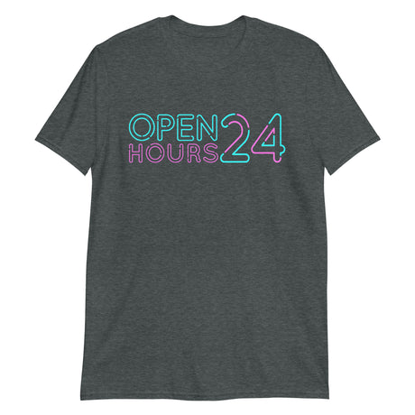 Open 24 Hours (Text Shirt)-Text Shirt-Swish Embassy