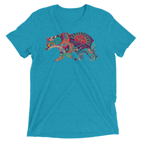 Paisley Bear (Triblend)-Triblend T-Shirt-Swish Embassy