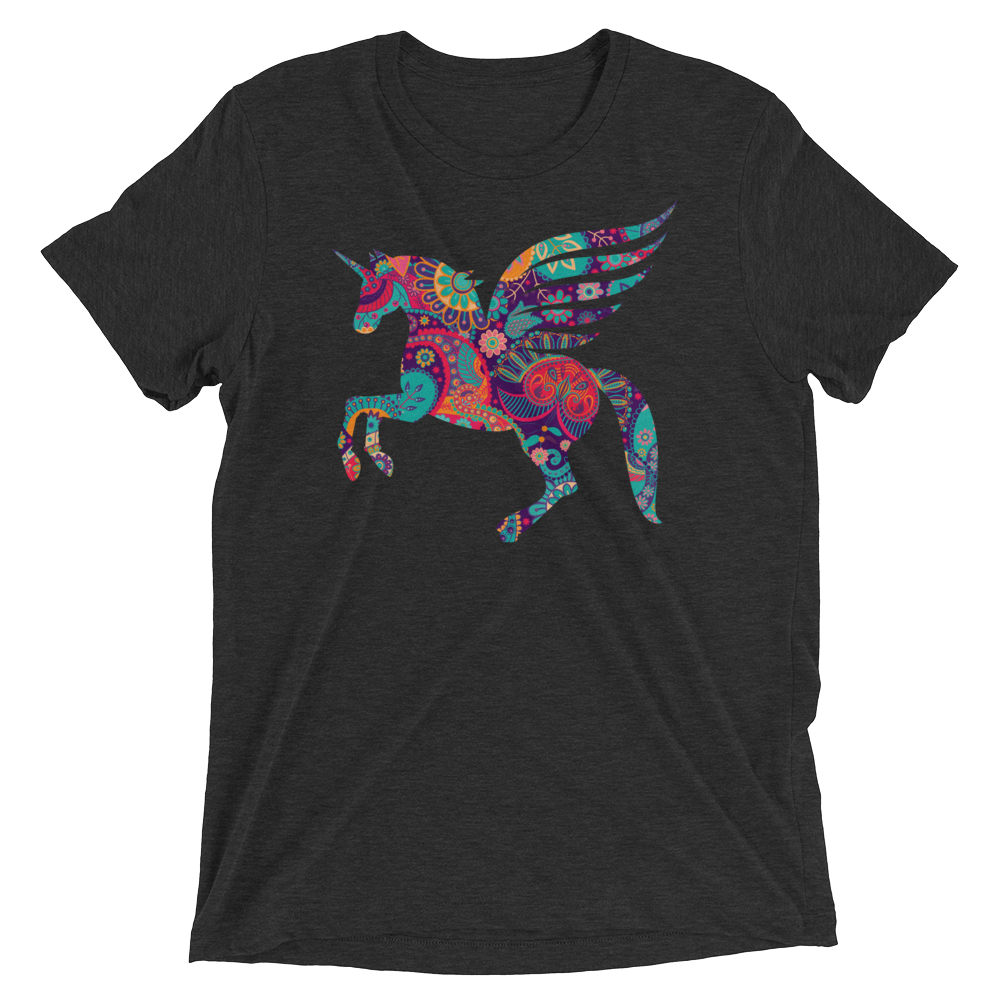 Paisley Pegacorn (Triblend)-Triblend T-Shirt-Swish Embassy