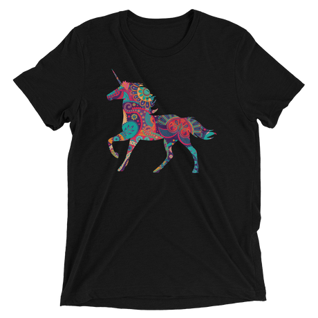 Paisley Unicorn (Triblend)-Triblend T-Shirt-Swish Embassy