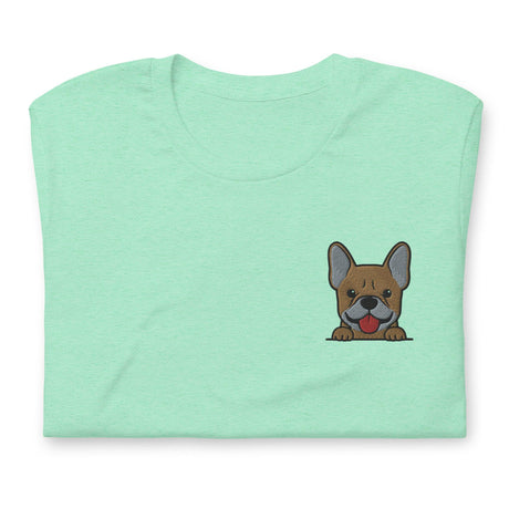 Pardon My Frenchie (Embroidered T-Shirt)-Embroidered T-Shirts-Swish Embassy