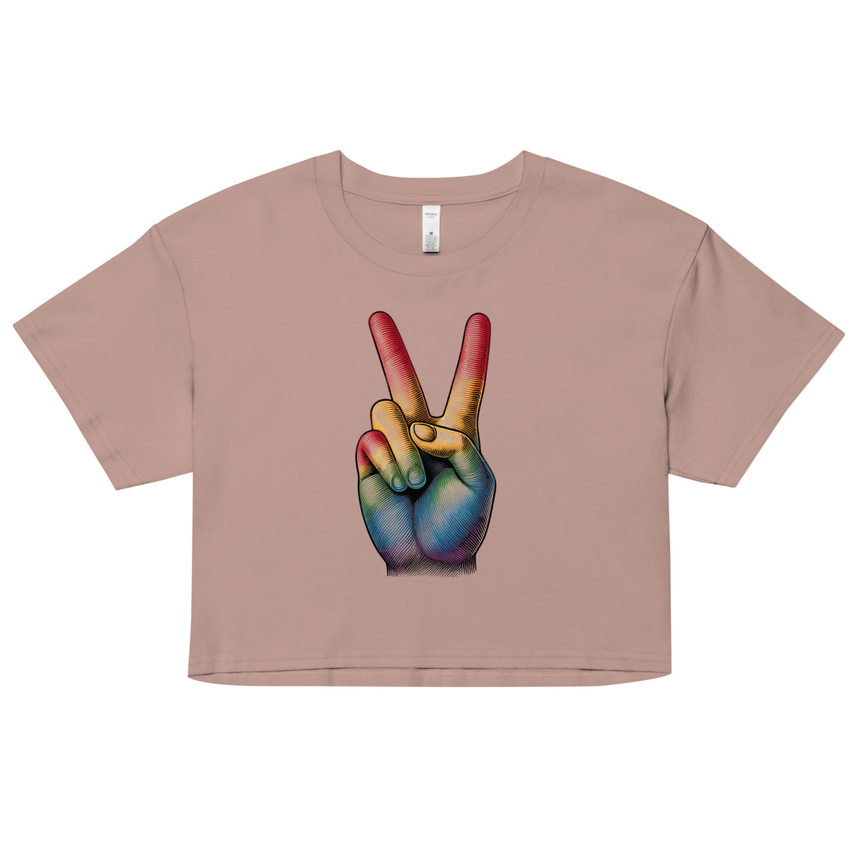 Peace and Pride (Crop Top)-Crop Top-Swish Embassy
