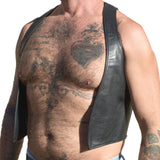 Pecto Vest (Leather)-Leather-Swish Embassy