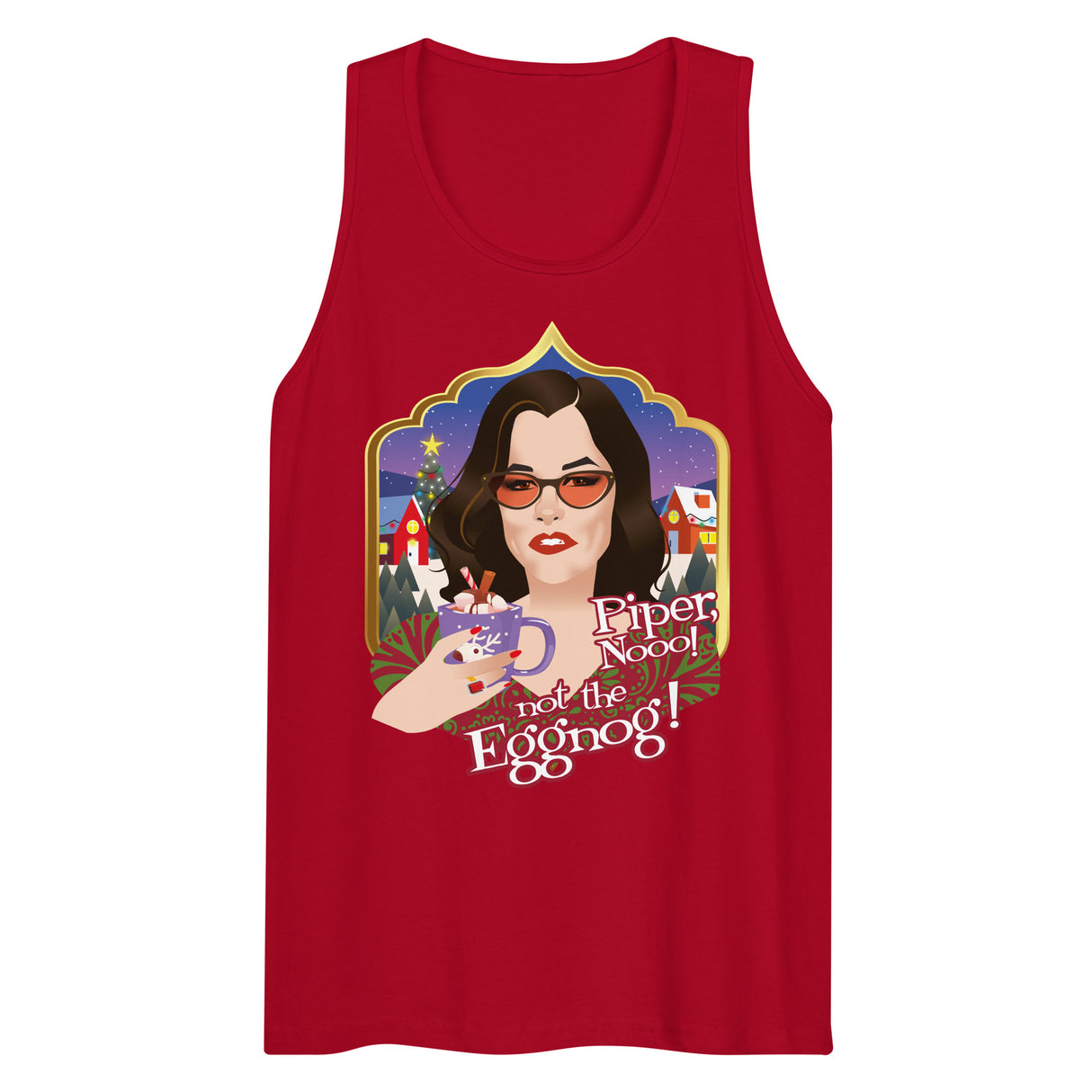 Piper Not the Eggnog! (Tank top)-Tank Top-Swish Embassy