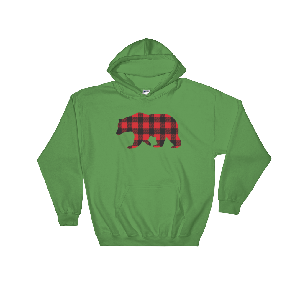 Plaid Bear (Hoodie)-Hoodie-Swish Embassy