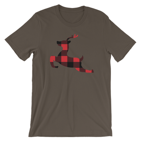 Plaid Reindeer-T-Shirts-Swish Embassy