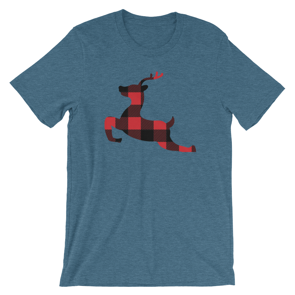 Plaid Reindeer-T-Shirts-Swish Embassy