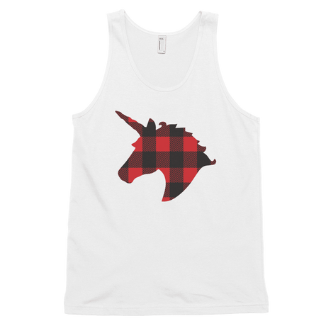 Plaid Unicorn (Tank Top)-Tank Top-Swish Embassy