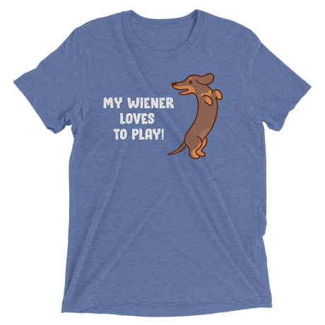 Playful Wiener (Triblend)-Triblend T-Shirt-Swish Embassy