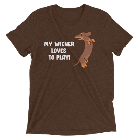 Playful Wiener (Triblend)-Triblend T-Shirt-Swish Embassy