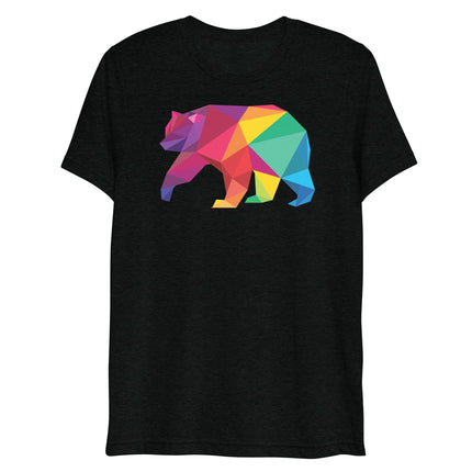 Polygon Bear (Triblend)-Triblend T-Shirt-Swish Embassy