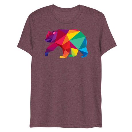 Polygon Bear (Triblend)-Triblend T-Shirt-Swish Embassy