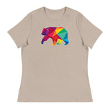 Polygon Bear (Women's Relaxed T-Shirt)-Women's T-Shirts-Swish Embassy