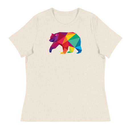 Polygon Bear (Women's Relaxed T-Shirt)-Women's T-Shirts-Swish Embassy