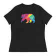 Polygon Bear (Women's Relaxed T-Shirt)-Women's T-Shirts-Swish Embassy